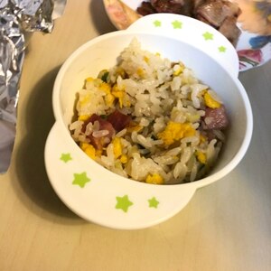 ベーコン炒飯